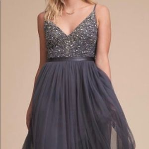 BHLDN gray sequin dress